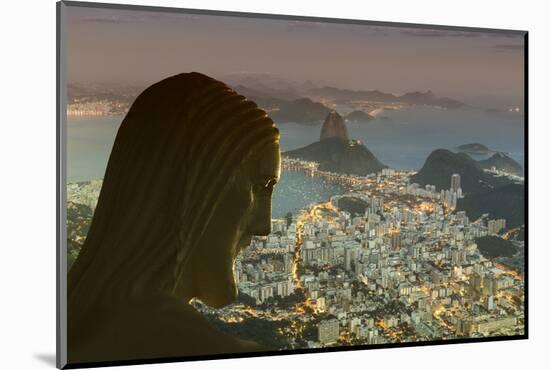 Head of Statue of Christ the Redeemer, Corcovado, Rio De Janeiro, Brazil, South America-Angelo-Mounted Photographic Print