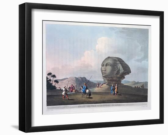 Head of the Colossal Sphinx, Giza, Egypt, 1801-Thomas Milton-Framed Giclee Print