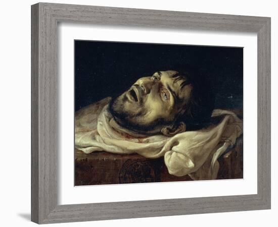 Head of the Count of Carmagnola, 1834-Francesco Hayez-Framed Giclee Print