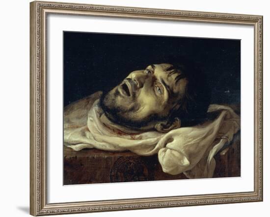 Head of the Count of Carmagnola, 1834-Francesco Hayez-Framed Giclee Print