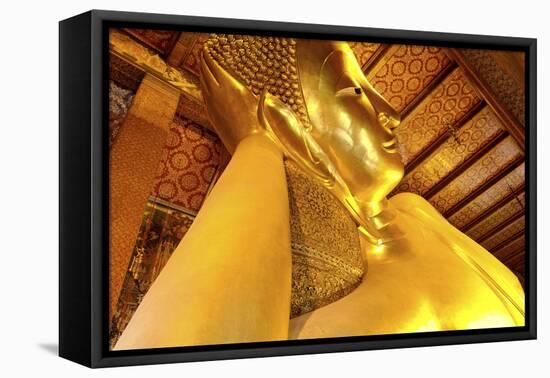 Head of the Large Reclining Buddha-Jean-Pierre De Mann-Framed Premier Image Canvas