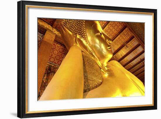 Head of the Large Reclining Buddha-Jean-Pierre De Mann-Framed Photographic Print