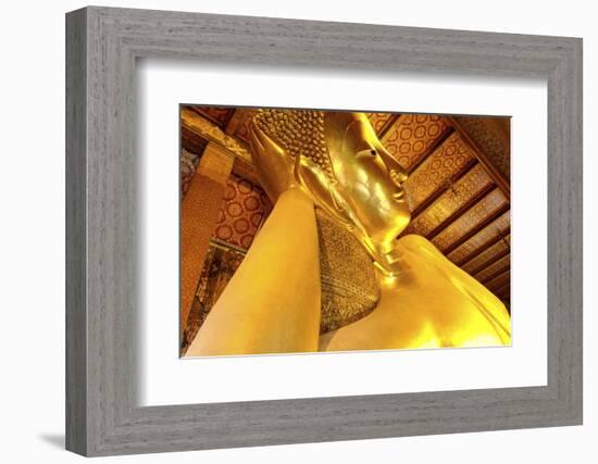 Head of the Large Reclining Buddha-Jean-Pierre De Mann-Framed Photographic Print