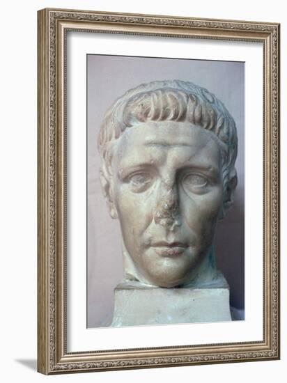 Head of the Roman emperor Claudius, 1st century. Artist: Unknown-Unknown-Framed Giclee Print