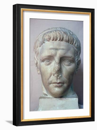 Head of the Roman emperor Claudius, 1st century. Artist: Unknown-Unknown-Framed Giclee Print