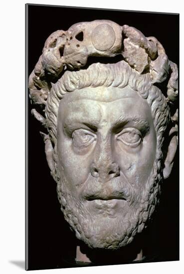 Head of the Roman Emperor Diocletian, 3rd century. Artist: Unknown-Unknown-Mounted Giclee Print