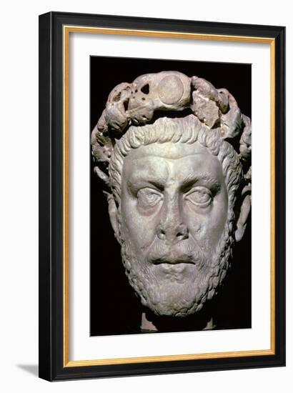 Head of the Roman Emperor Diocletian, 3rd century. Artist: Unknown-Unknown-Framed Giclee Print