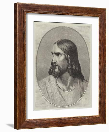 Head of the Saviour-Hippolyte Delaroche-Framed Giclee Print