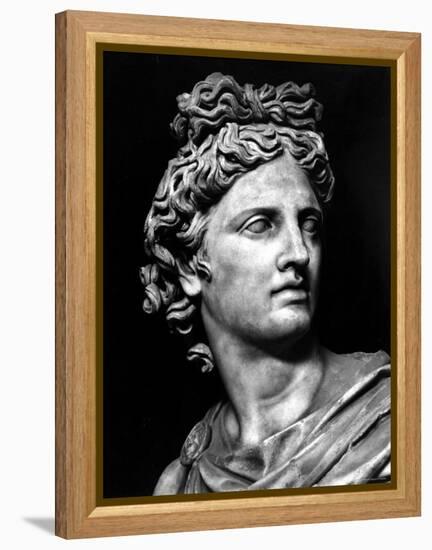 Head of the Statue of Apollo Known as the Belvedere-null-Framed Premier Image Canvas