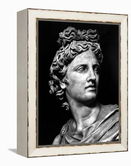 Head of the Statue of Apollo Known as the Belvedere-null-Framed Premier Image Canvas