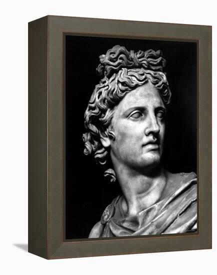 Head of the Statue of Apollo Known as the Belvedere-null-Framed Premier Image Canvas