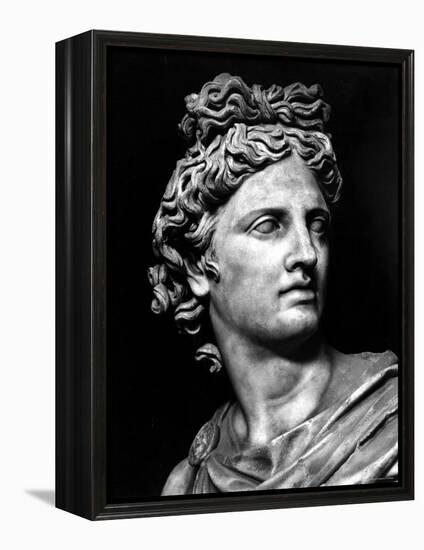 Head of the Statue of Apollo Known as the Belvedere-null-Framed Premier Image Canvas