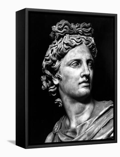 Head of the Statue of Apollo Known as the Belvedere-null-Framed Premier Image Canvas