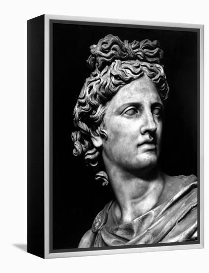 Head of the Statue of Apollo Known as the Belvedere-null-Framed Premier Image Canvas