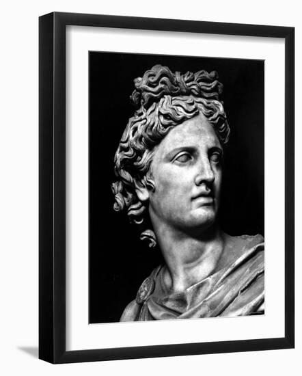 Head of the Statue of Apollo Known as the Belvedere-null-Framed Photographic Print