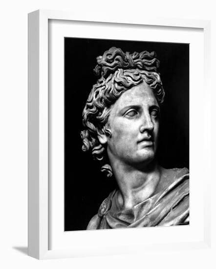 Head of the Statue of Apollo Known as the Belvedere-null-Framed Photographic Print
