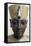 Head of Tutankhamun in Painted Wood, from Tomb of Tutankhamun-null-Framed Premier Image Canvas