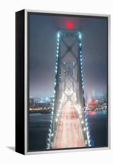 Head On Into The City, Bay Bridge, San Francisco-Vincent James-Framed Premier Image Canvas