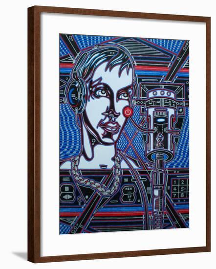 Head Phones-Abstract Graffiti-Framed Giclee Print