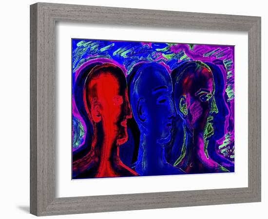 Head Series No.1-Diana Ong-Framed Giclee Print