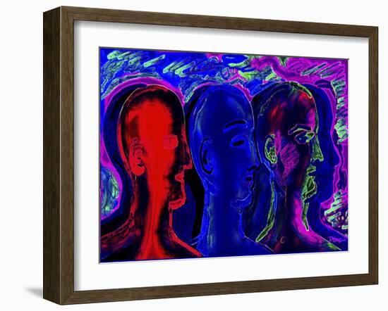 Head Series No.1-Diana Ong-Framed Giclee Print