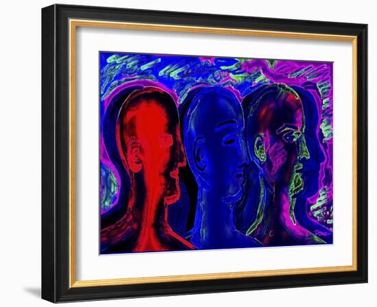 Head Series No.1-Diana Ong-Framed Giclee Print