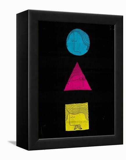 Head Shapes-Dale Edwin Murray-Framed Premier Image Canvas