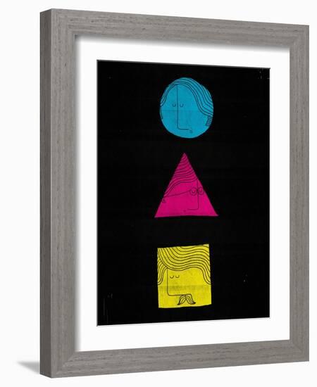 Head Shapes-Dale Edwin Murray-Framed Giclee Print