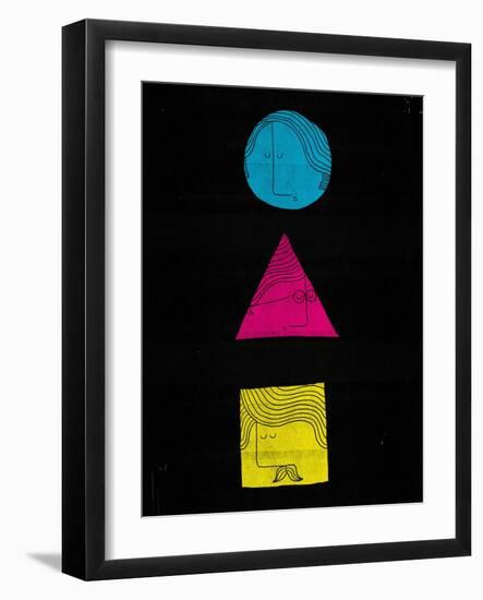 Head Shapes-Dale Edwin Murray-Framed Giclee Print