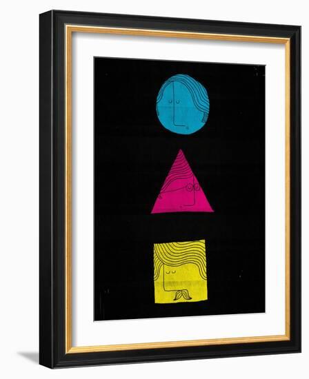 Head Shapes-Dale Edwin Murray-Framed Giclee Print