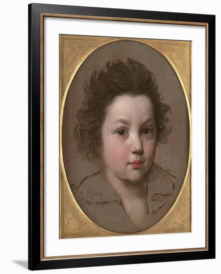 Head Study of a Boy-Charles Le Brun-Framed Giclee Print