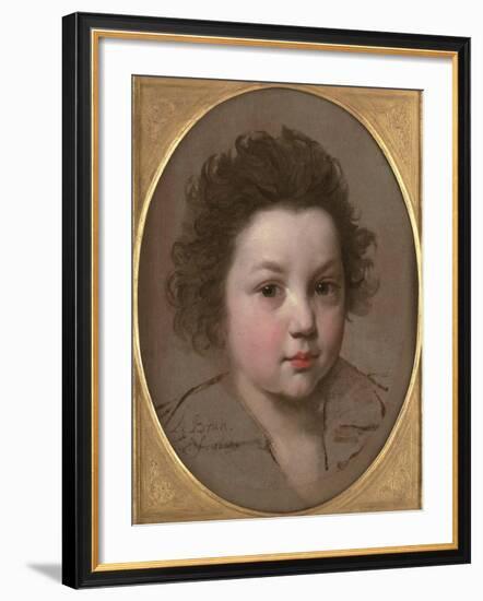 Head Study of a Boy-Charles Le Brun-Framed Giclee Print