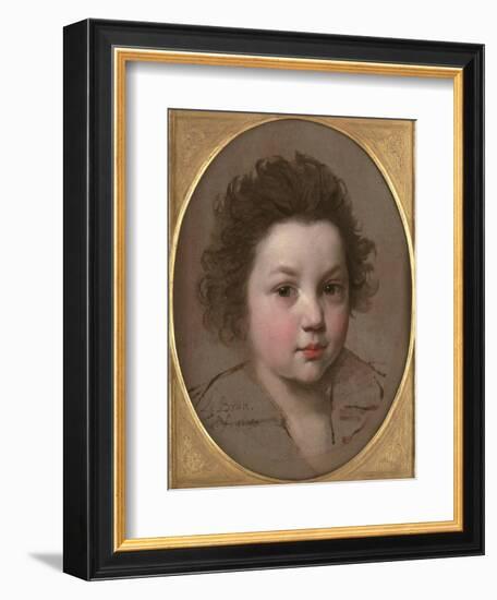 Head Study of a Boy-Charles Le Brun-Framed Giclee Print