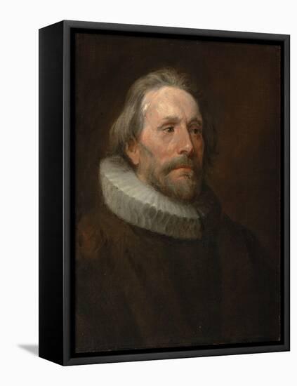 Head Study of a Man in a Ruff (Oil on Canvas)-Anthony Van Dyck-Framed Premier Image Canvas