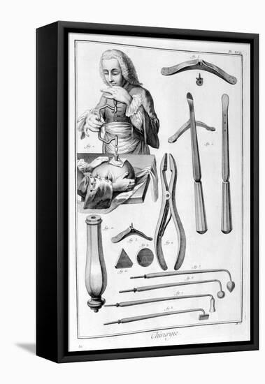 Head Surgery, 1751-1777-Denis Diderot-Framed Premier Image Canvas