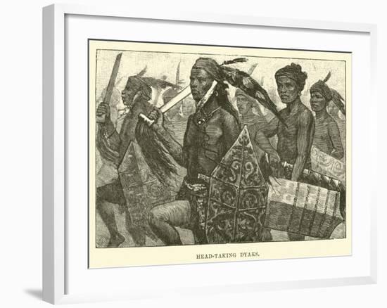 Head-Taking Dyaks-null-Framed Giclee Print