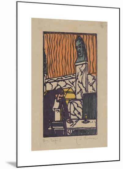 Head Waiter in Cafe-Ernst Ludwig Kirchner-Mounted Premium Giclee Print