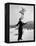 Head Waiter Rene Breguet Balancing Chair on Chin at Ice Rink of Grand Hotel-Alfred Eisenstaedt-Framed Premier Image Canvas