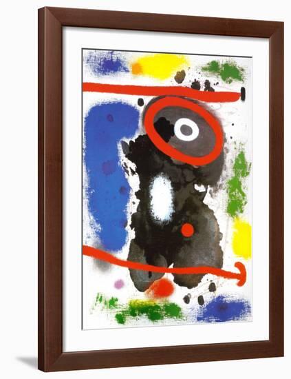 Head-Joan Miro-Framed Art Print