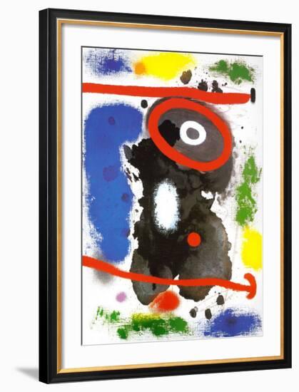 Head-Joan Miro-Framed Art Print