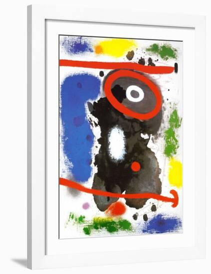 Head-Joan Miro-Framed Art Print