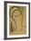 Head-Amedeo Modigliani-Framed Giclee Print