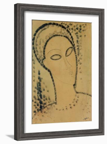 Head-Amedeo Modigliani-Framed Giclee Print