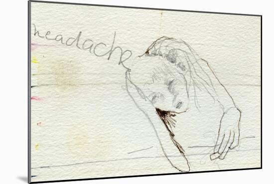 Headache, 2000-Bella Larsson-Mounted Giclee Print