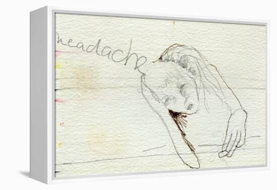 Headache, 2000-Bella Larsson-Framed Premier Image Canvas