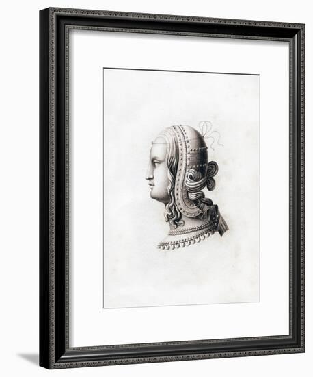 Headdress, Early 16th Century-Henry Shaw-Framed Giclee Print