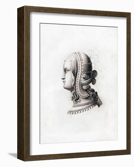 Headdress, Early 16th Century-Henry Shaw-Framed Giclee Print