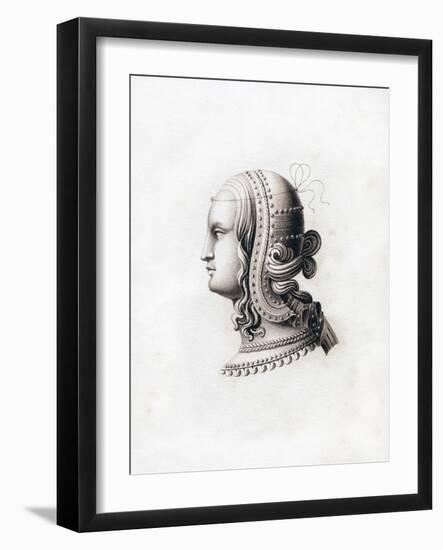 Headdress, Early 16th Century-Henry Shaw-Framed Giclee Print