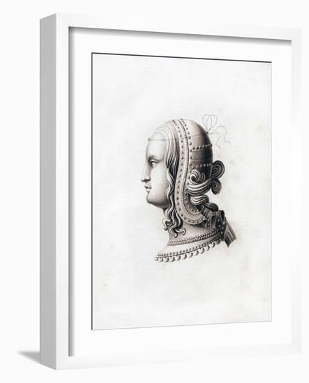 Headdress, Early 16th Century-Henry Shaw-Framed Giclee Print