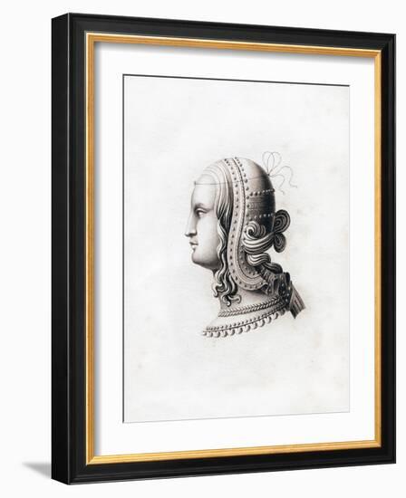 Headdress, Early 16th Century-Henry Shaw-Framed Giclee Print